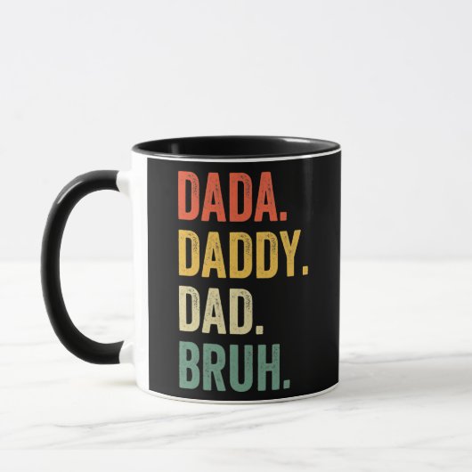 Dada Daddy Dad Bruh Father's Day Funny Dad Life Mok (Links)