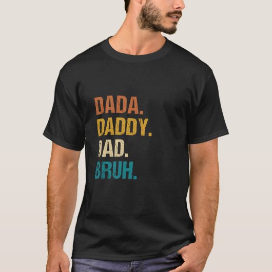 Dada Daddy Dad Bruh Grappige Kinder zoon Dochter V T-shirt (Voorkant)