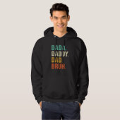 Dada Daddy Dad Bruh Hoodie (Voorkant volledig)