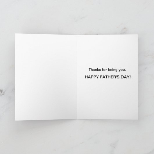 Dada Daddy Dad Bruh in nood verkerende retro Vader Kaart (Binnen)