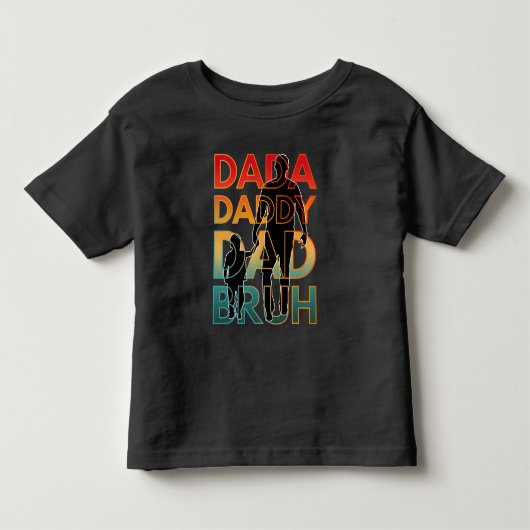 DADA DADDY DAD BRUH KINDER SHIRTS (Voorkant)