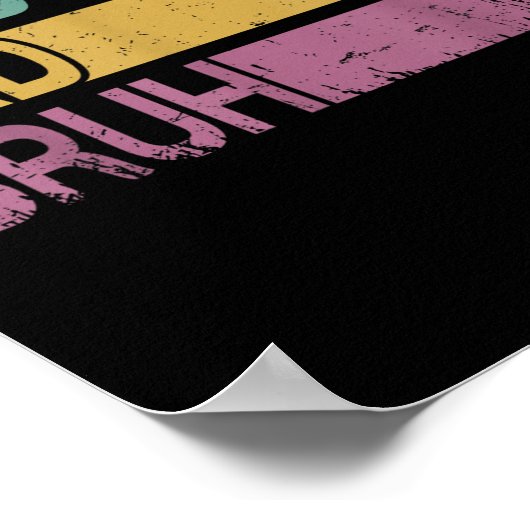 Dada Daddy Dad Bruh Shirt Mannen Funny Vaderdag Da Poster (Hoek)