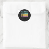 Dada Daddy Dad Bruh Shirt Mannen Funny Vaderdag Da Ronde Sticker (Tas)