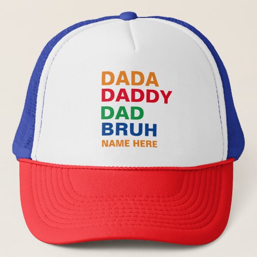 DADA DADDY DAD BRUH TRUCKER PET (Voorkant)