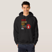 DADA DADDY DAD No Bruh Hoodie (Voorkant volledig)