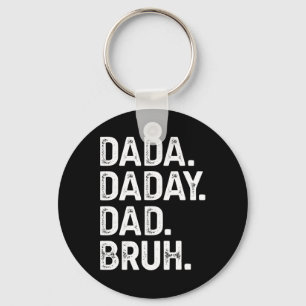 Dada Daddy Papa Bruh Cadeaus Mannen Grappige Vader Sleutelhanger