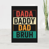 Dada Daddy Papa Ome Grappige retro Vaderdag Kaart (Voorkant)