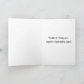 Dada Daddy Papa Ouwe retro in de war Father's Day  Kaart (Binnen)