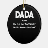 Dada Definition Retro Vaderdag Keramisch Ornament (Links)