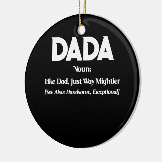 Dada Definition Retro Vaderdag Keramisch Ornament (Links)
