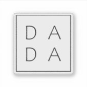 DADA Eerste Cadeau Vaderdag Sticker (Voorkant)