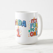 Dada Eerste Verjaardag Cadeau Mok (Voorkant rechts)