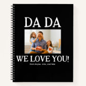 Dada Fathers Day gepersonaliseerd op maat Notitieboek (Voorkant)