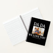 Dada Fathers Day gepersonaliseerd op maat Notitieboek (Binnen)