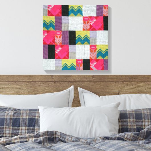 Dada Flowers Garden | Sophie Taeuber-Arp | Canvas Afdruk (Insitu (Slaapkamer))