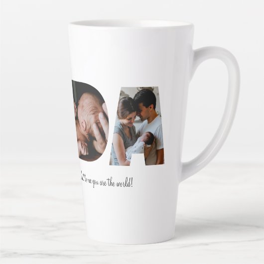 Dada Foto Collage Latte Mok voor Vaderdag (Rechts)