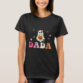 Dada Ghost Boo One Soky Dad First Halloween Birthd T-shirt (Voorkant)