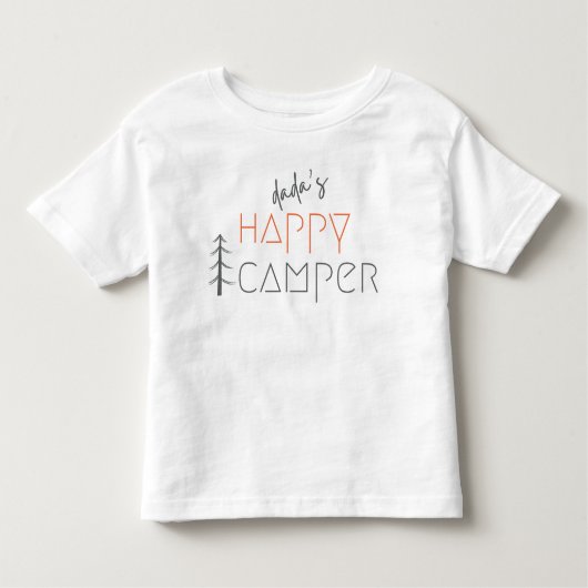 Dada is blij met camper. Kleuter T-shirt (Voorkant)
