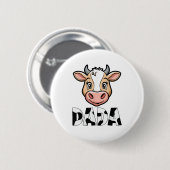 Dada Koe Print Koe Pattern Vaderdag Ronde Button 5,7 Cm (Voorkant /achterkant)