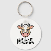 Dada Koe Print Koe Pattern Vaderdag Sleutelhanger (Voorkant)