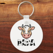 Dada Koe Print Koe Pattern Vaderdag Sleutelhanger (Voorkant)