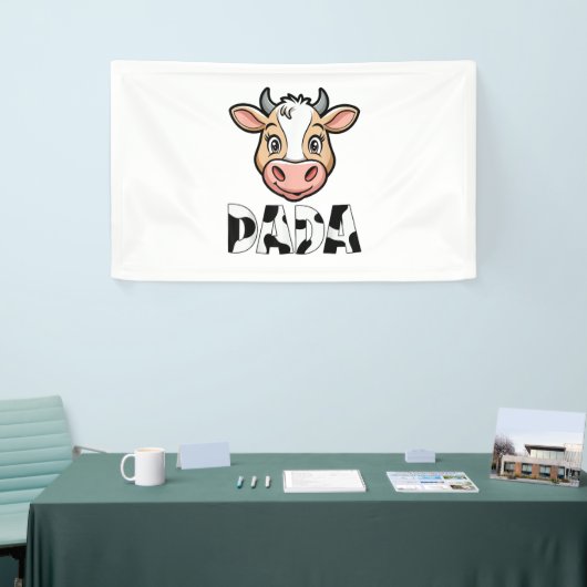Dada Koe Print Koe Pattern Vaderdag Spandoek (Beurs)