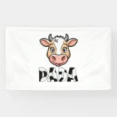 Dada Koe Print Koe Pattern Vaderdag Spandoek (Horizontaal)