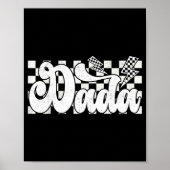 Dada Lightning Checkered Father's Day Dad Grandpa Poster (Voorkant)