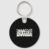 Dada Lightning Checkered Father's Day Dad Grandpa  Sleutelhanger (Voorkant)