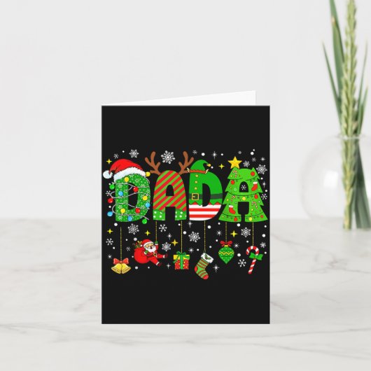 Dada Matching Funny Christmas Family Couple Xmas S Kaart (Voorkant)