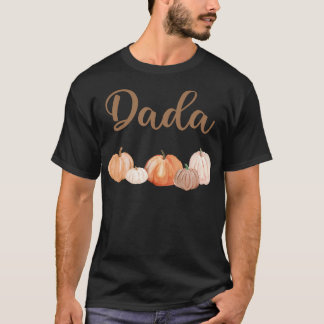 Dada of Little Pumpkin Eerste Verjaardag Herfst Po T-shirt
