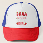 Dada of The Berry Eerste Verjaardag van Meisje Str Trucker Pet (Voorkant)
