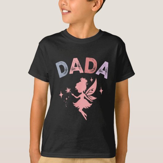 Dada Of The Little Fairy Birthday Girl Family Matc T-shirt (Voorkant)