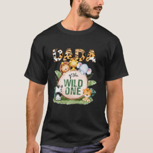 Dada of the Wild One 1st Birthday Safari Family Ma T-shirt