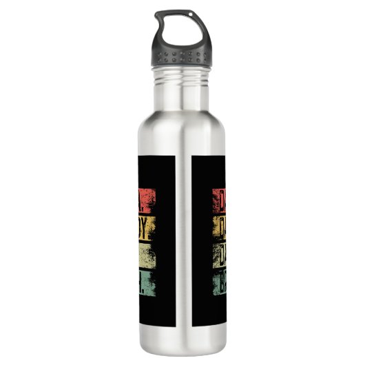 Dada. Pap. Papa. kwetsen Waterfles (Achterkant)