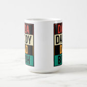 Dada papa Bruh Funny retro Vaderdag Koffiemok (Center)