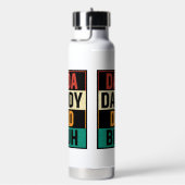 Dada papa Bruh Funny retro Vaderdag Waterfles (Rechts)