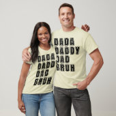 Dada Papa Pa Bruh Retro Papa Grappige Quotes T-shirt (Unisex)