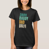 Dada papa Papa Bruh Pap Mannen T-shirt (Voorkant)