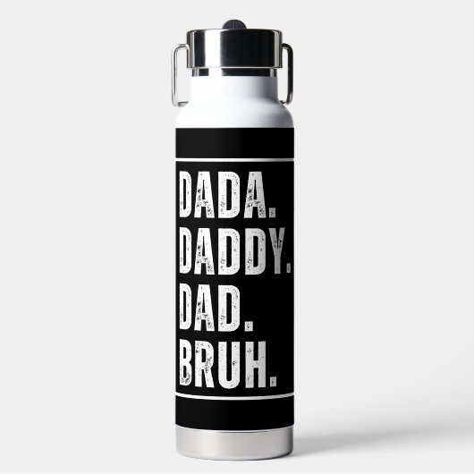 Dada Papa Papa Papa Bruh heeft Vaderdag in nood Waterfles (Voorkant)