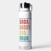 Dada Papa Papa Papa Bruh heeft Vaderdag in nood Waterfles (Achterkant)