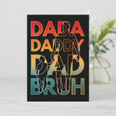 DADA PAPPIE PAPA BRUH KAART (Staand voorkant)