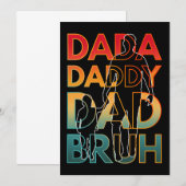DADA PAPPIE PAPA BRUH KAART (Voorkant / Achterkant)