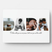 Dada Photo Collage Plaque voor Vaderdag Fotoplaat (voorkant)