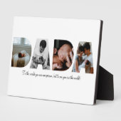 Dada Photo Collage Plaque voor Vaderdag Fotoplaat (Zijkant)