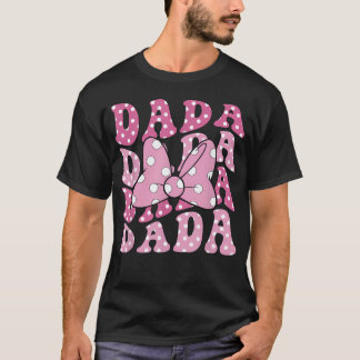 Dada Roze Strik 1e Verjaardag Familie Matching T-shirt