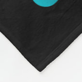 Dada Shark Dearing Cool Sungles Daddy Fleece Deken (Hoek)