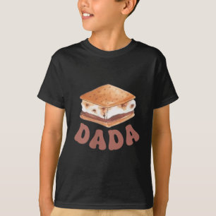 Dada Smore Eerste Verjaardag Camping Om Eén Te Zij T-shirt