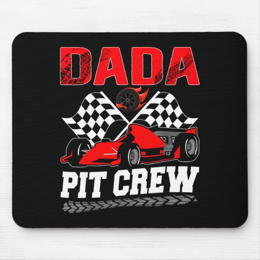 Dada T Crew Racing Family Race Car Birthday Boy  Muismat (Voorkant)