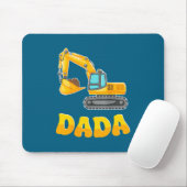 Dada The Birthday Boy Excavator Construction Famil Muismat (Met muis)